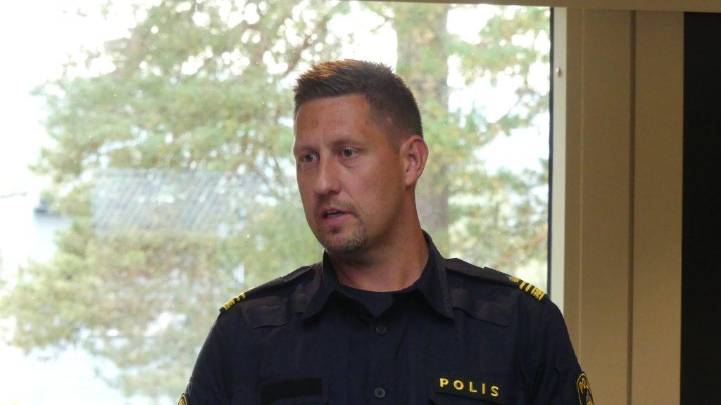 Joakim Kristiansen, gruppchef svensk-norska polisstationen på gränsen.