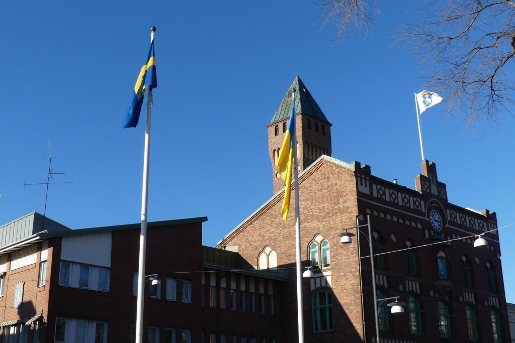 Arvika kommun, kommunhuset, genrebild. Arkivbild.