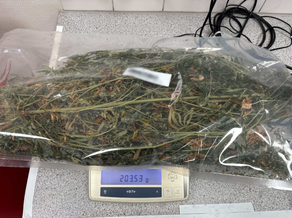 Narkotikabrott i Årjängs kommun. Bild ur polisens förundersökningsprotokoll.