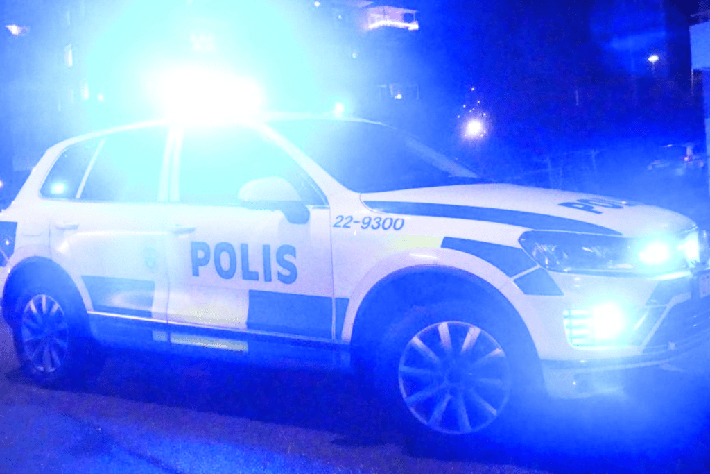 Polis, polisbil, polisen, polisbil, genre, genrebild.
