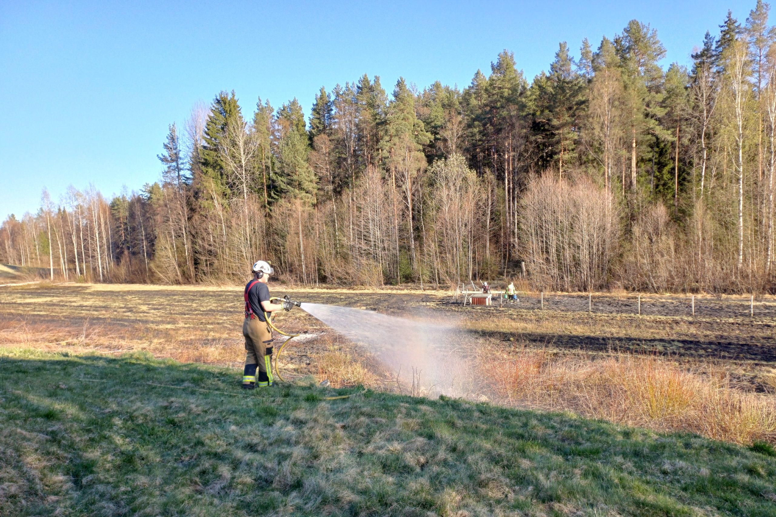 Gräsbrand i Dalen. Foto: Sakeus Berg.