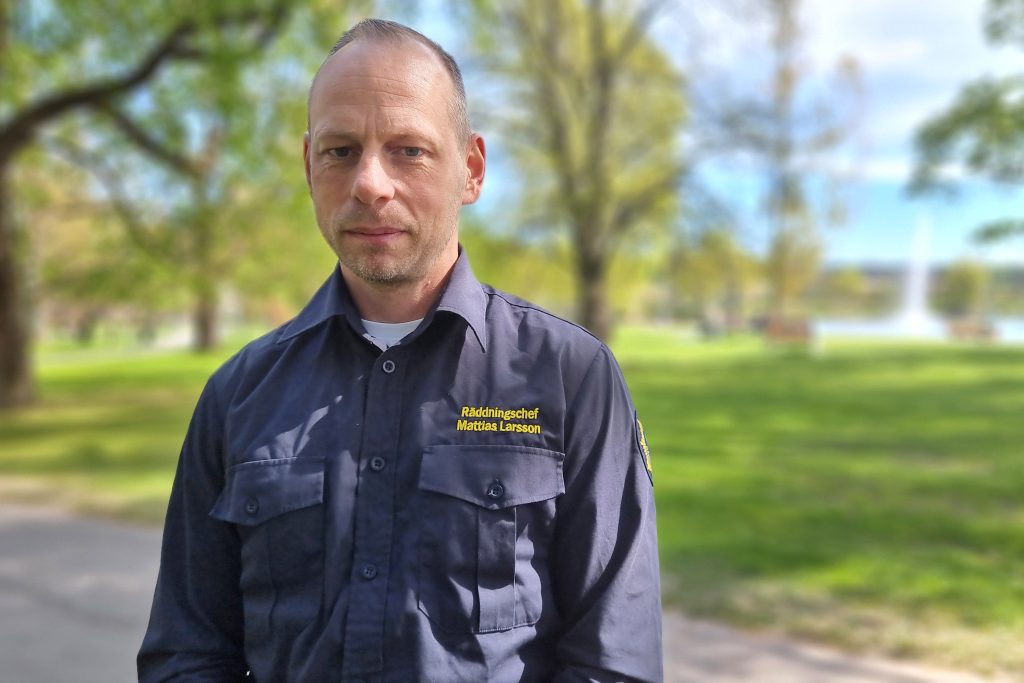 Mattias Larsson, räddningschef i Arvika, Eda och Säffle. Pressbild.