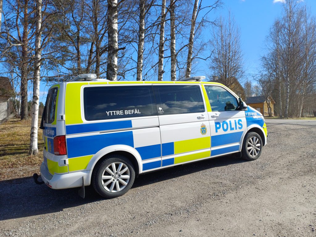 Polisinsats i Glava i Arvika kommun.