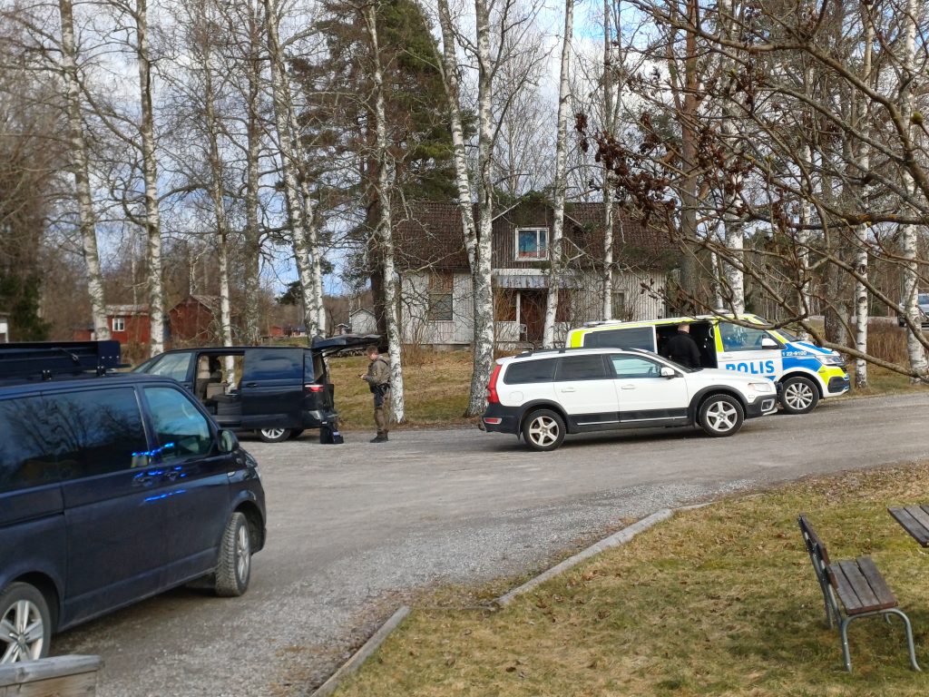 Polisinsats i Glava i Arvika kommun.