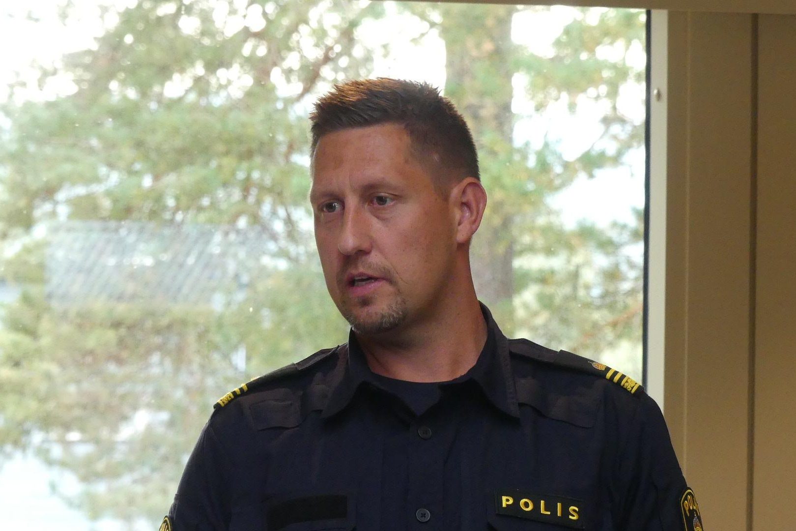 Joakim Kristiansen, gruppchef svensk-norska polisstationen på gränsen.