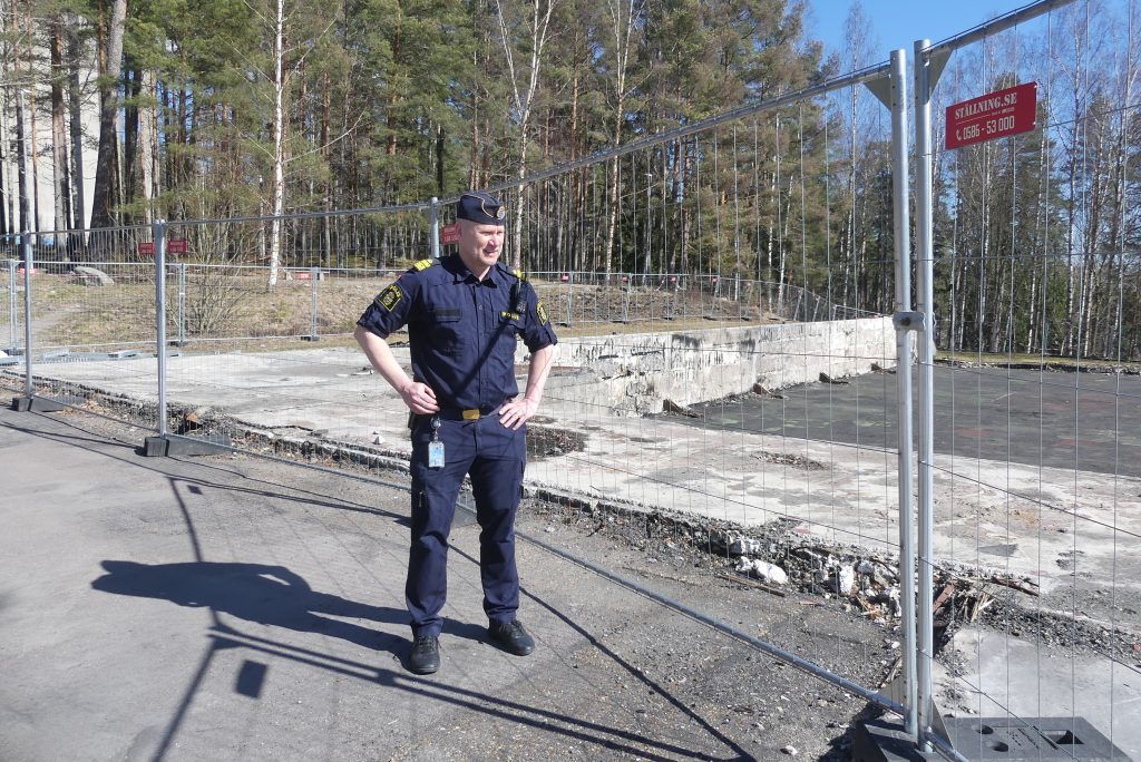 Jonas Wendel, utredare på polisen i Arvika. Branden i tennishallen i Arvika.