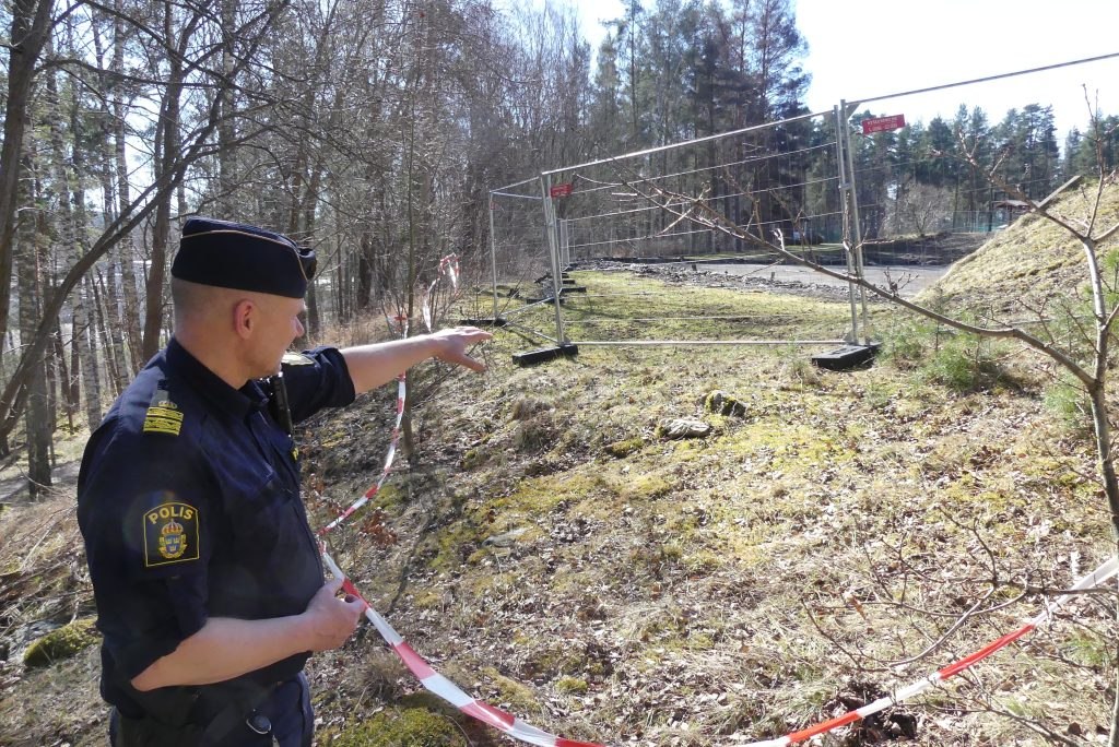 Jonas Wendel, utredare på polisen i Arvika. Branden i tennishallen i Arvika.