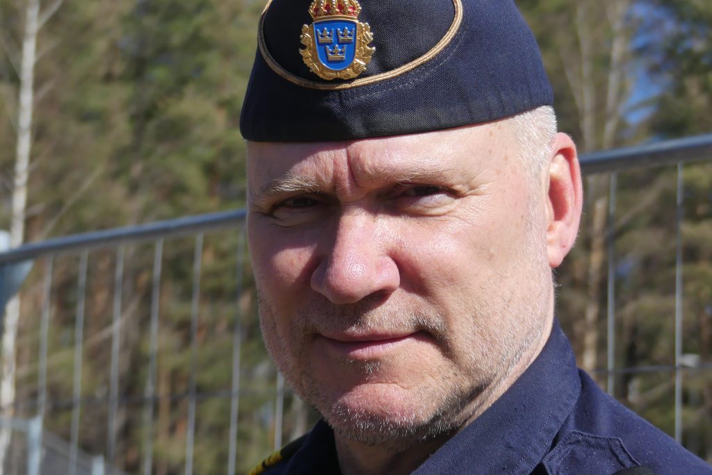Jonas Wendel, utredare på polisen i Arvika. Branden i tennishallen i Arvika.
