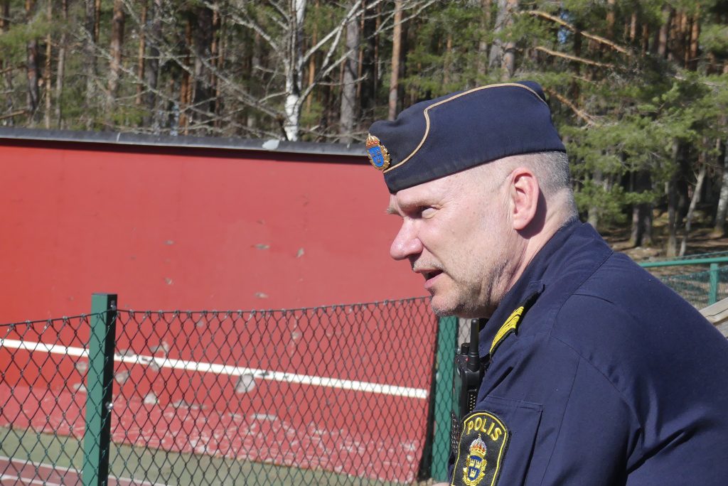 Jonas Wendel, utredare på polisen i Arvika. Branden i tennishallen i Arvika.