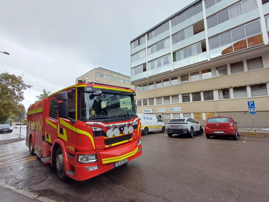 Vattenläcka i centrala Arvika. Foto: Sakeus Berg.