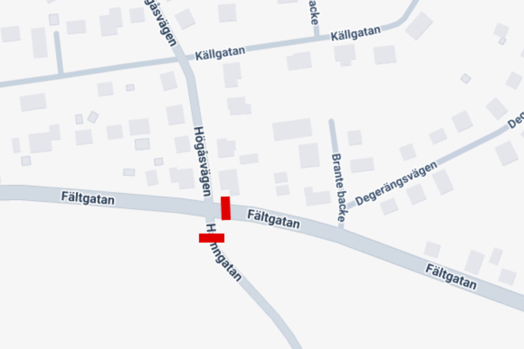 Här byggs det nya upphöjda övergångsställen.