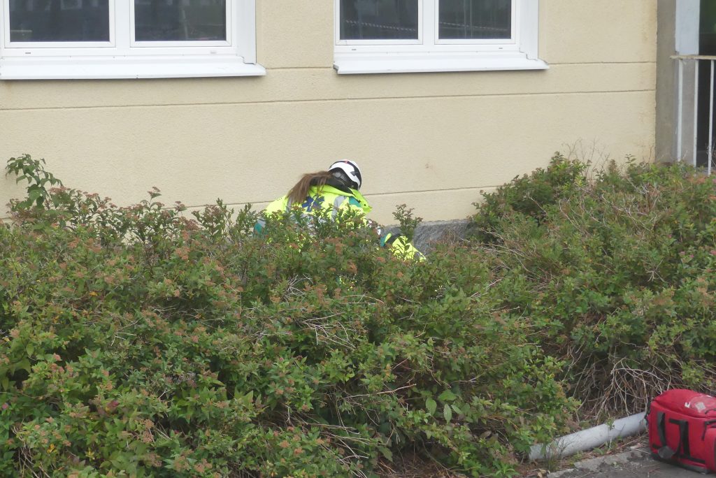 Brandövning på Centralskolan i Arvika. Foto: Sakeus Berg.