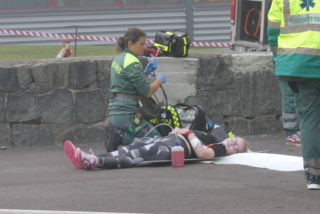 Brandövning på Centralskolan i Arvika. Foto: Sakeus Berg.