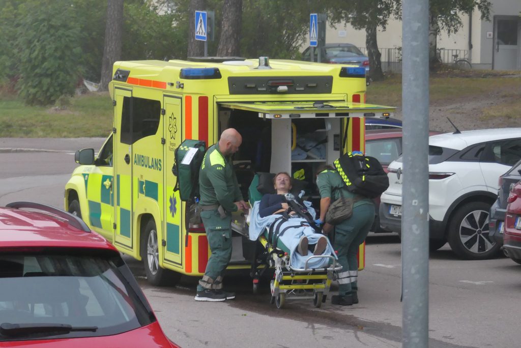 Brandövning på Centralskolan i Arvika. Foto: Sakeus Berg.