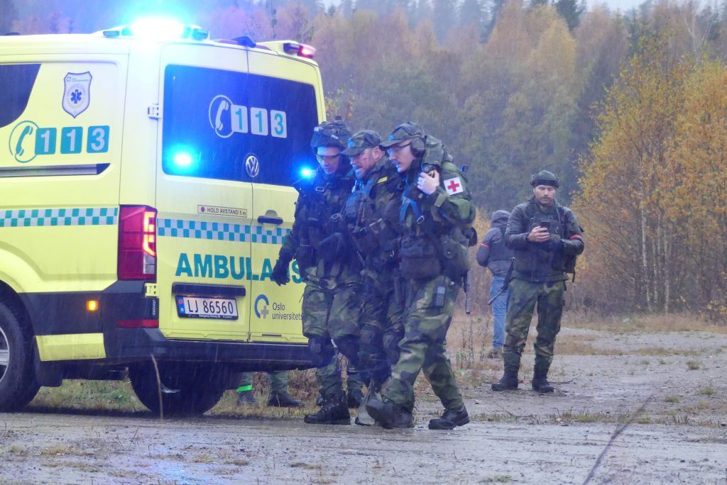 Stor totalförsvarsövning vid gränsen. Foto: Sakeus Berg.