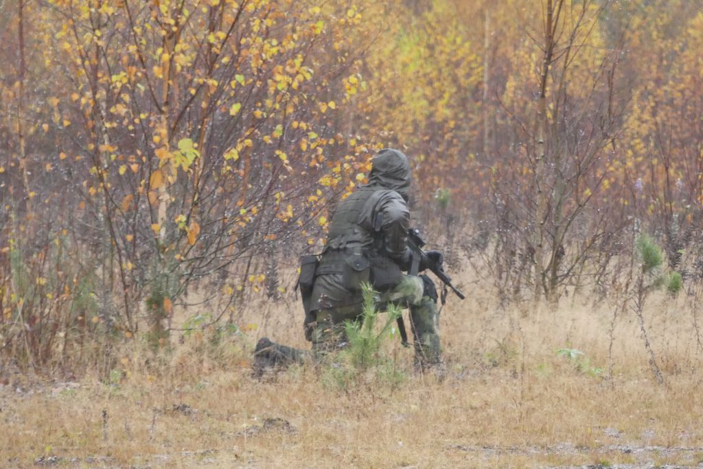 Stor totalförsvarsövning vid gränsen. Foto: Sakeus Berg.