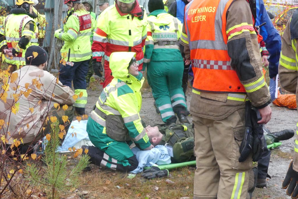 Stor totalförsvarsövning vid gränsen. Foto: Sakeus Berg.