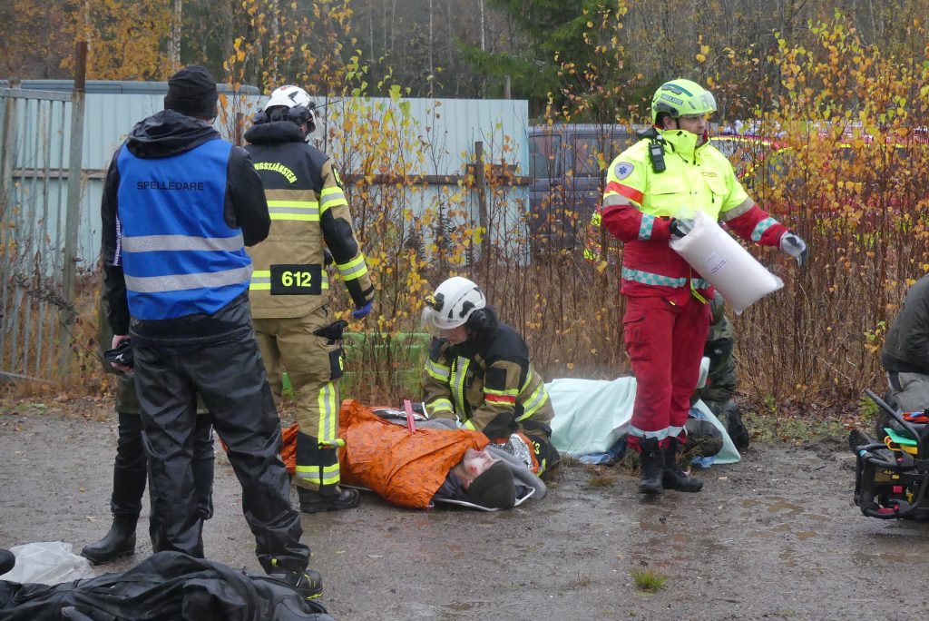 Stor totalförsvarsövning vid gränsen. Foto: Sakeus Berg.