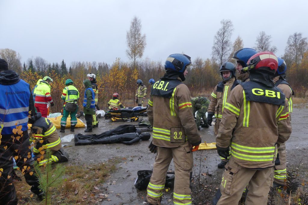 Stor totalförsvarsövning vid gränsen. Foto: Sakeus Berg.