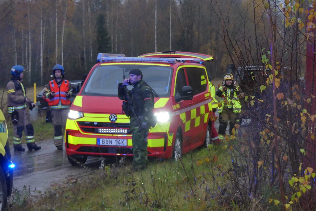 Stor totalförsvarsövning vid gränsen. Foto: Sakeus Berg.