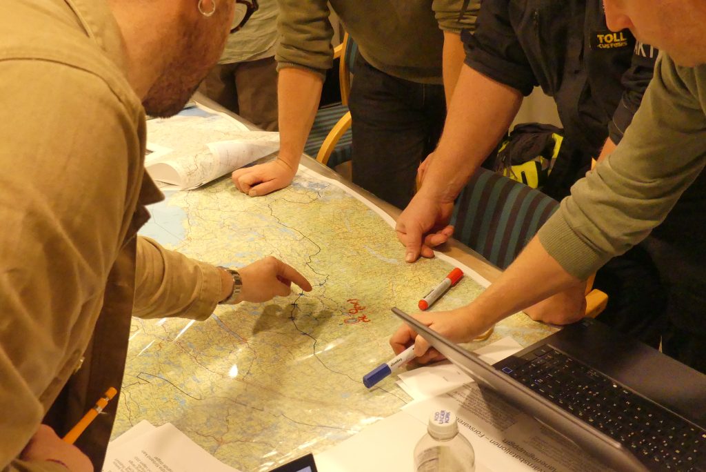 Stor totalförsvarsövning vid gränsen. Foto: Sakeus Berg.